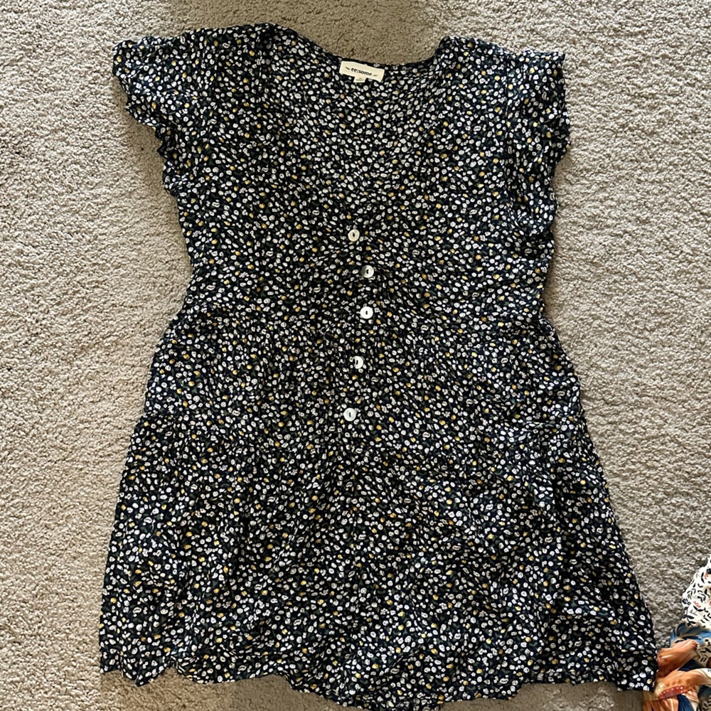 Floral boutique romper